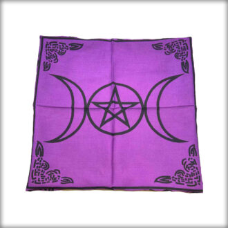 Triple Moon Pentagram Altar Cloth