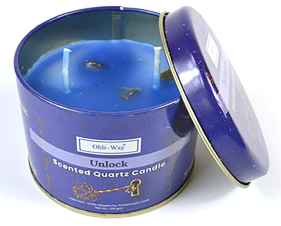Unlock Quartz Tin Candle